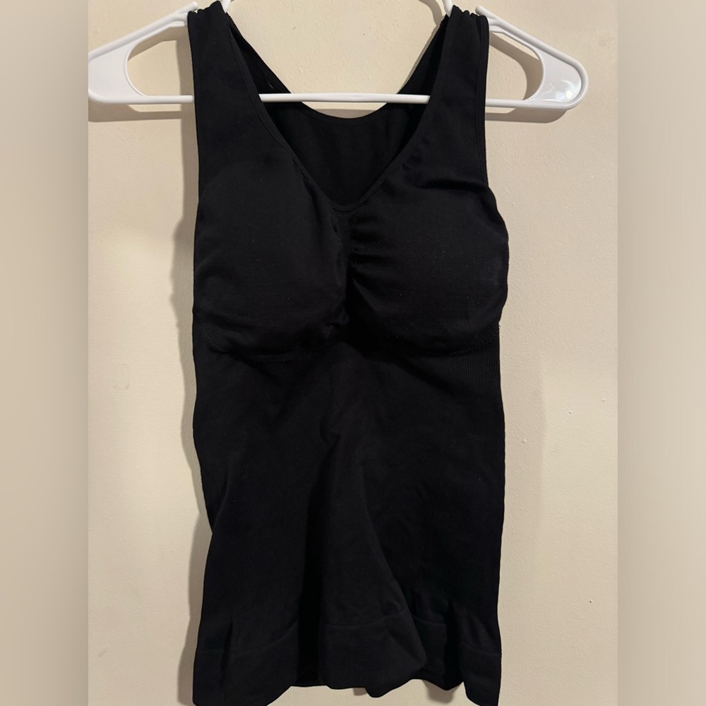 Unbranded Stretchy Wireless Padded Shapewear Tank Non Removable Cups XL DD Top